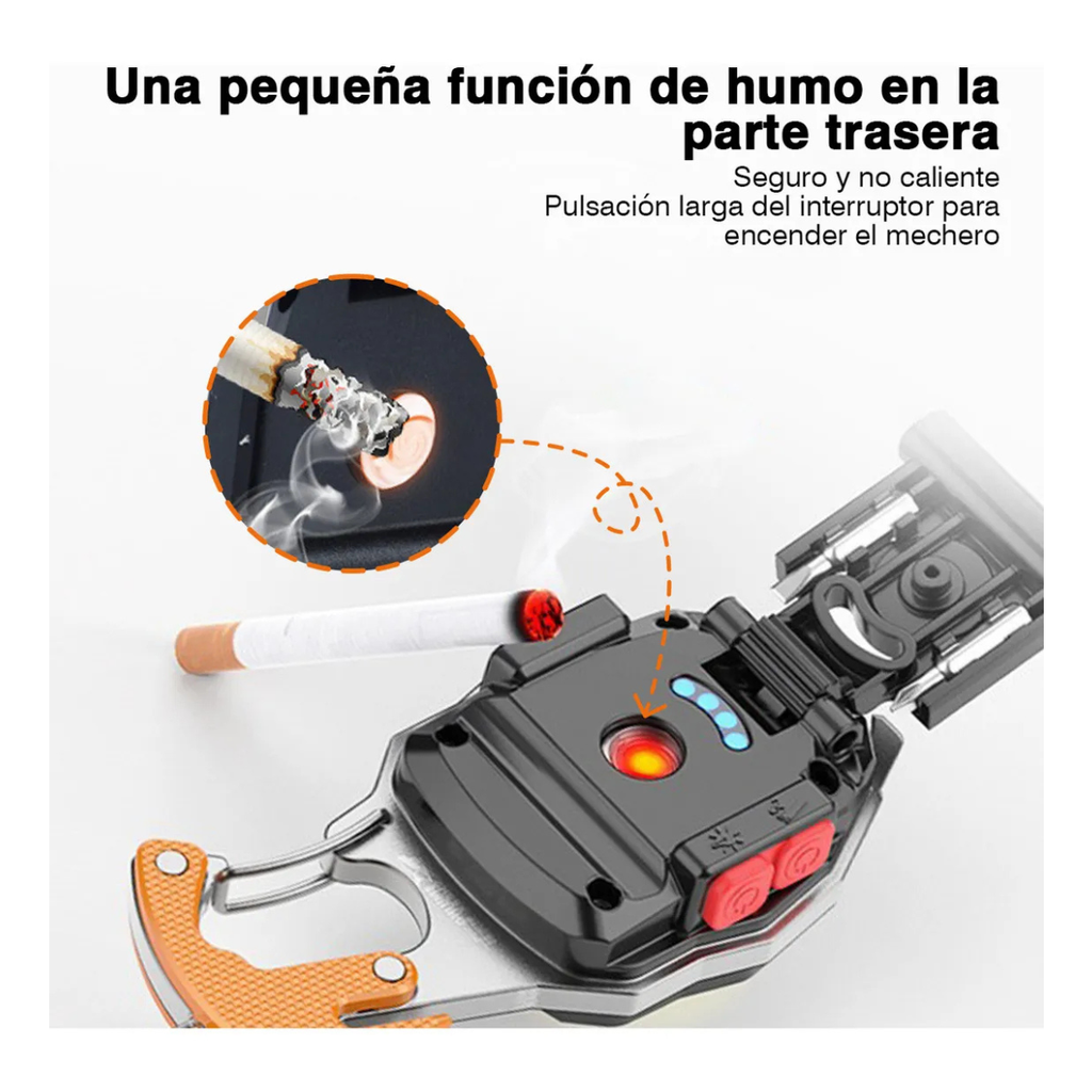 Linterna Led Cob Multifuncion Recargable