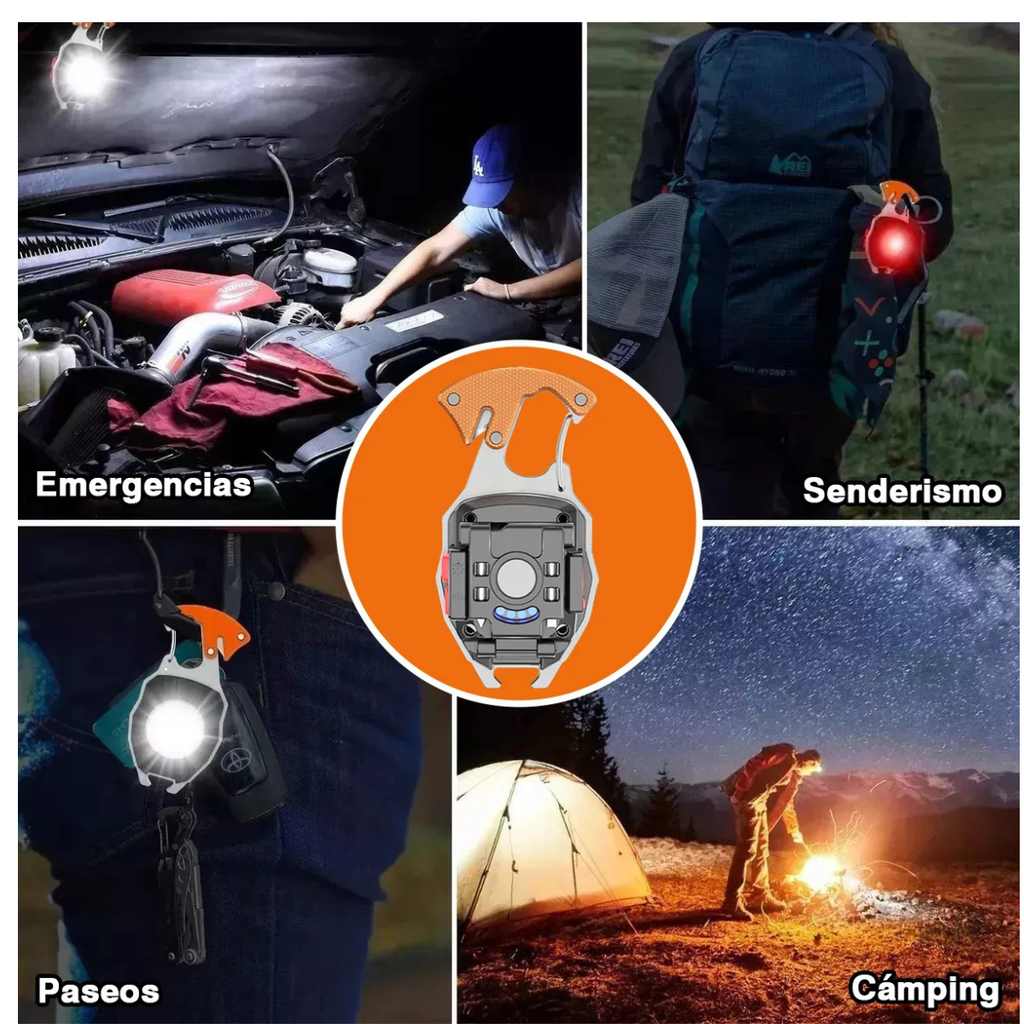 Linterna Led Cob Multifuncion Recargable