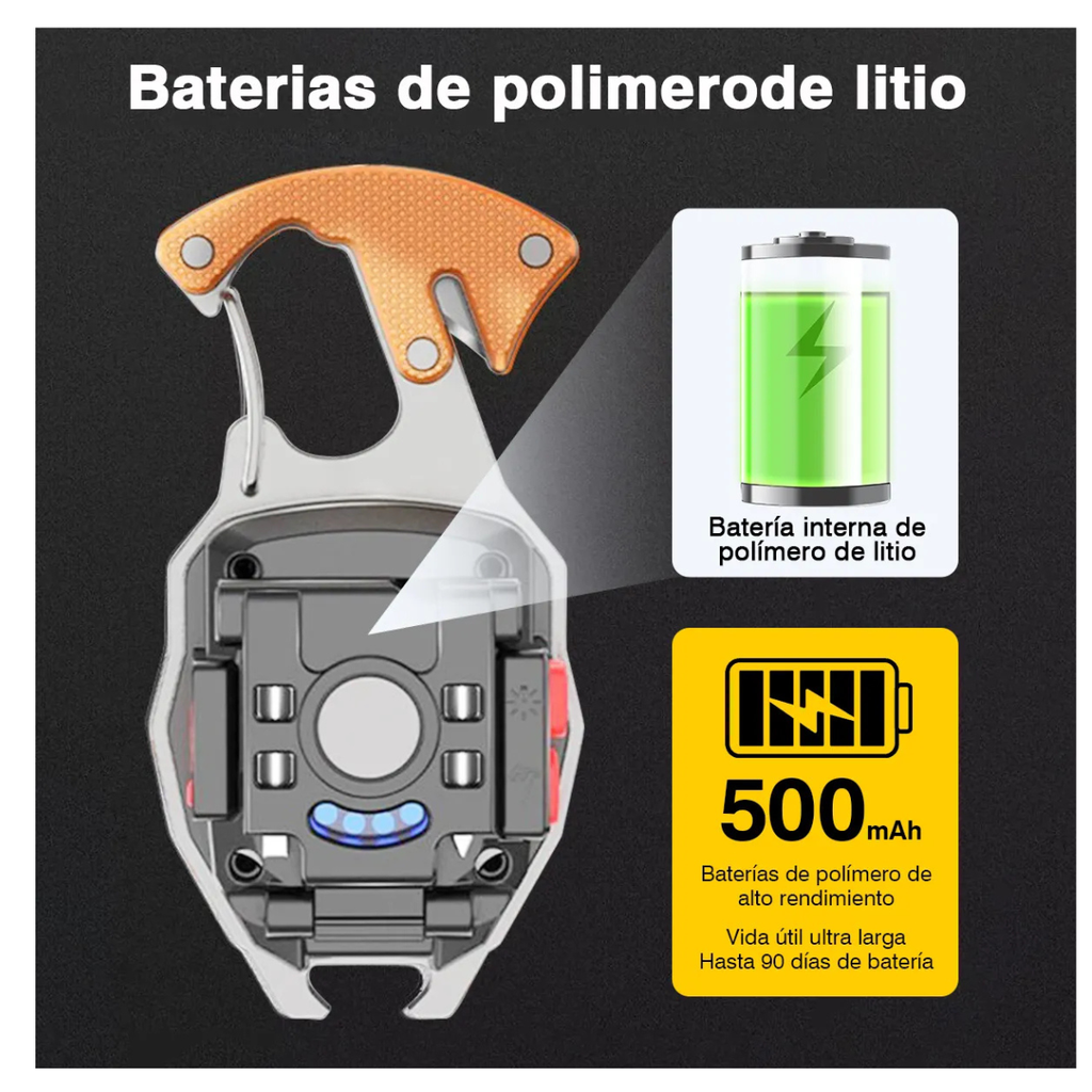 Linterna Led Cob Multifuncion Recargable