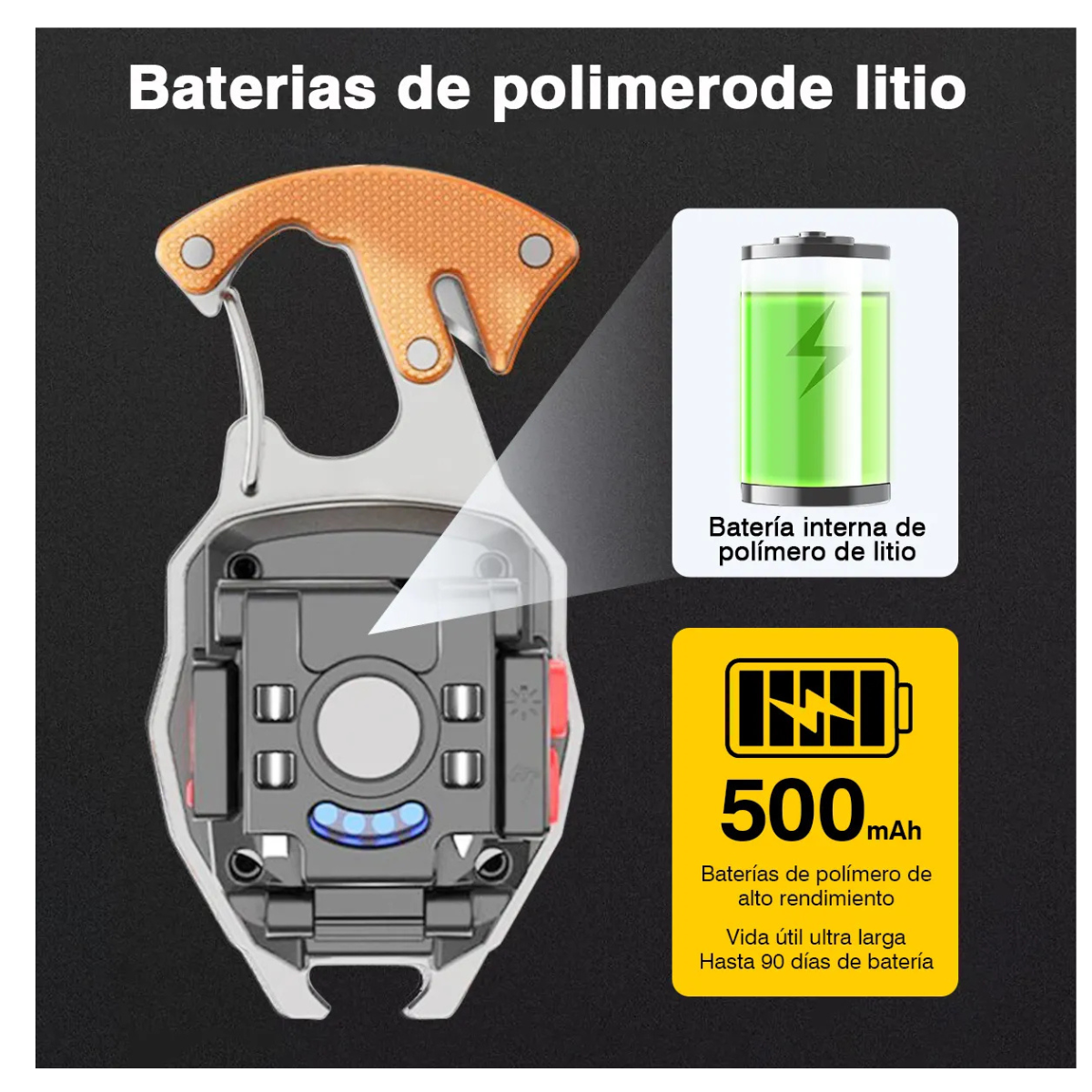 Linterna Led Cob Multifuncion Recargable