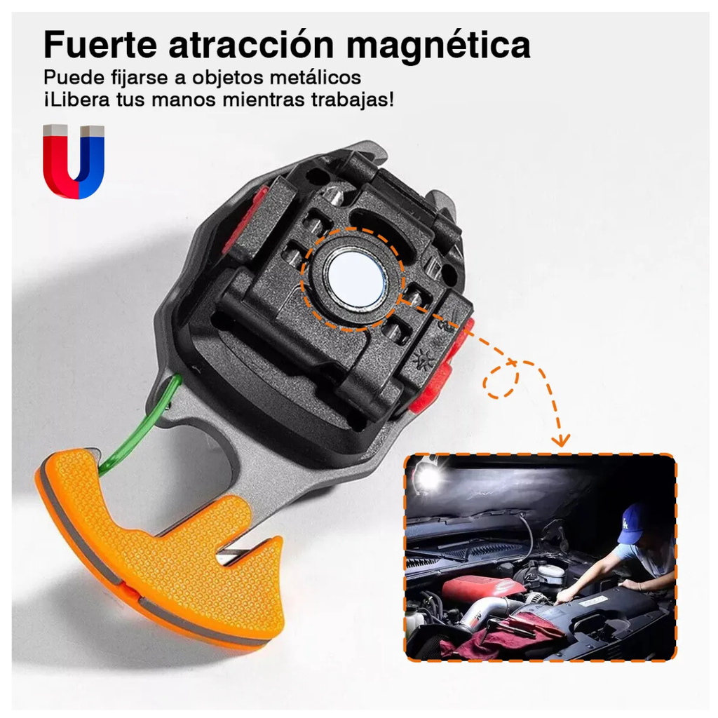 Linterna Led Cob Multifuncion Recargable